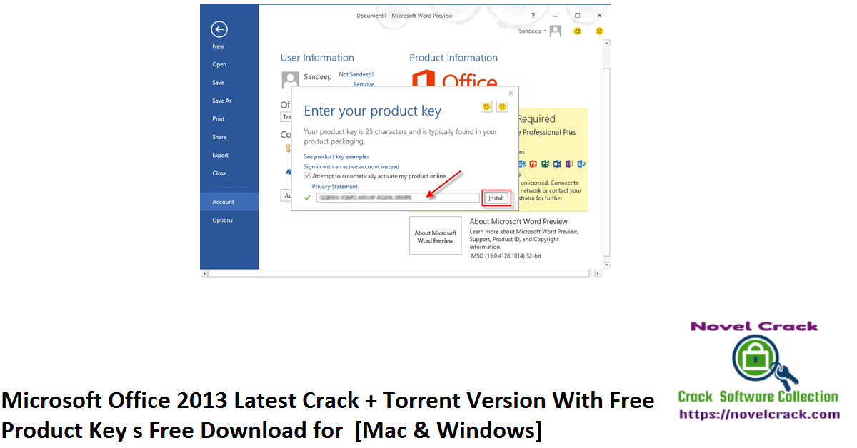 office home & student 2013 for mac torrent